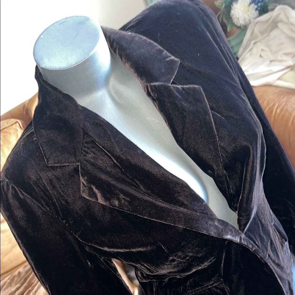 Apt. 9 Luxurious velvet feeling Fabric blazer sz 8